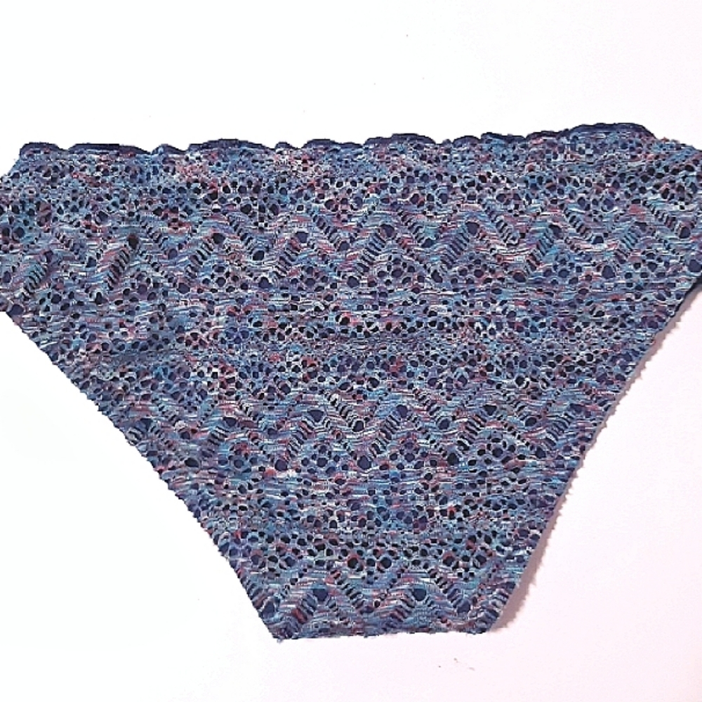 NWT- Mossimo Blue Crocheted Bikini Bottom-S - Picture 3 of 6